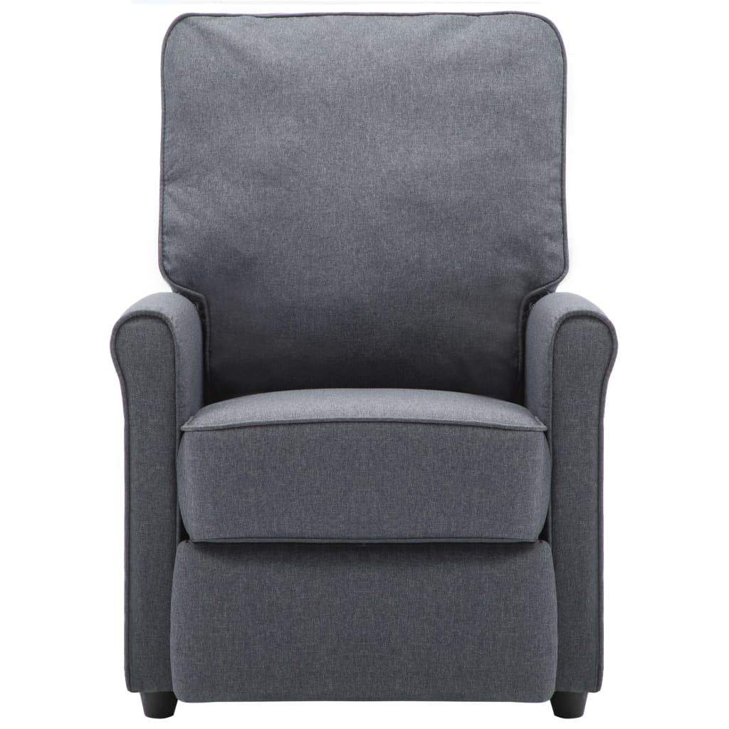 Massagesessel Dunkelgrau Stoff