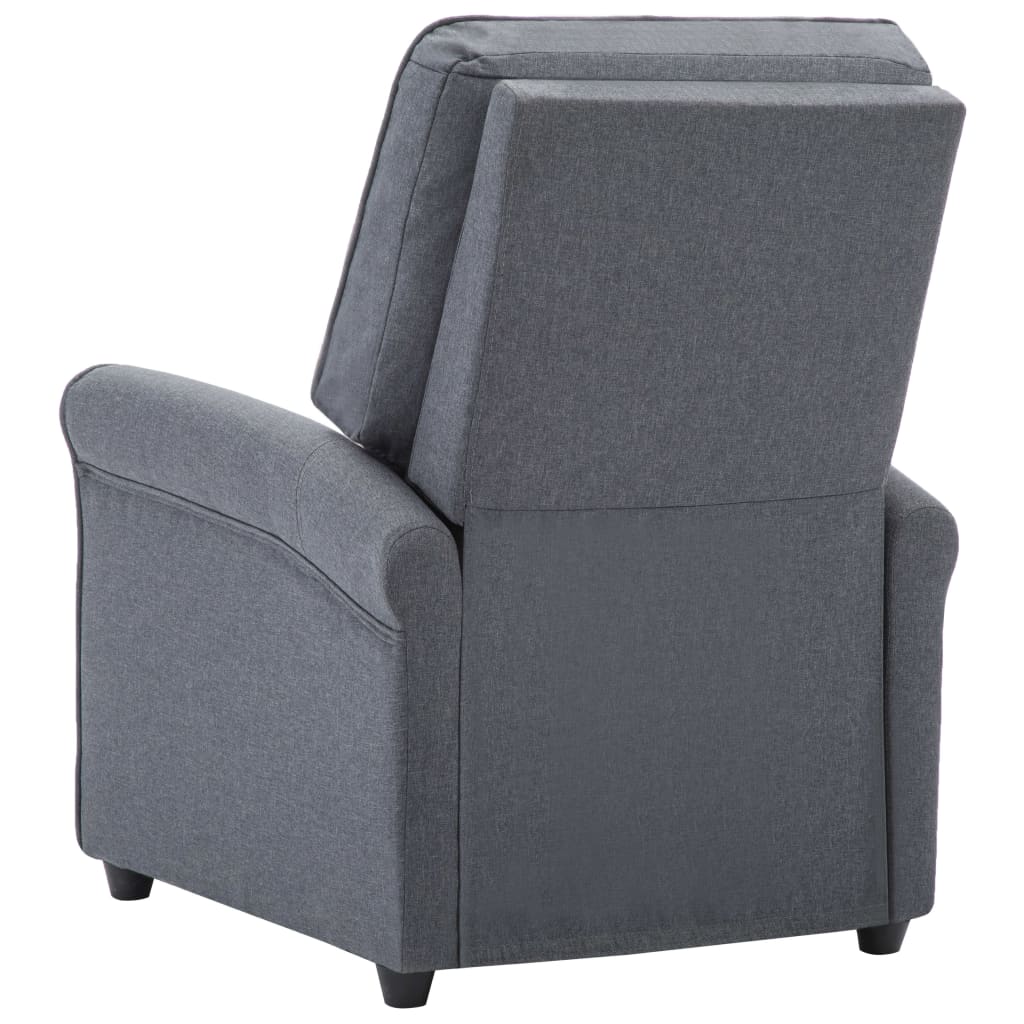 Massagesessel Dunkelgrau Stoff