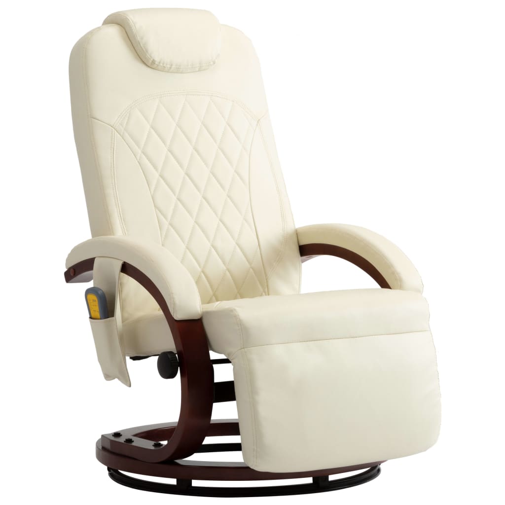TV-Massagesessel Creme Kunstleder