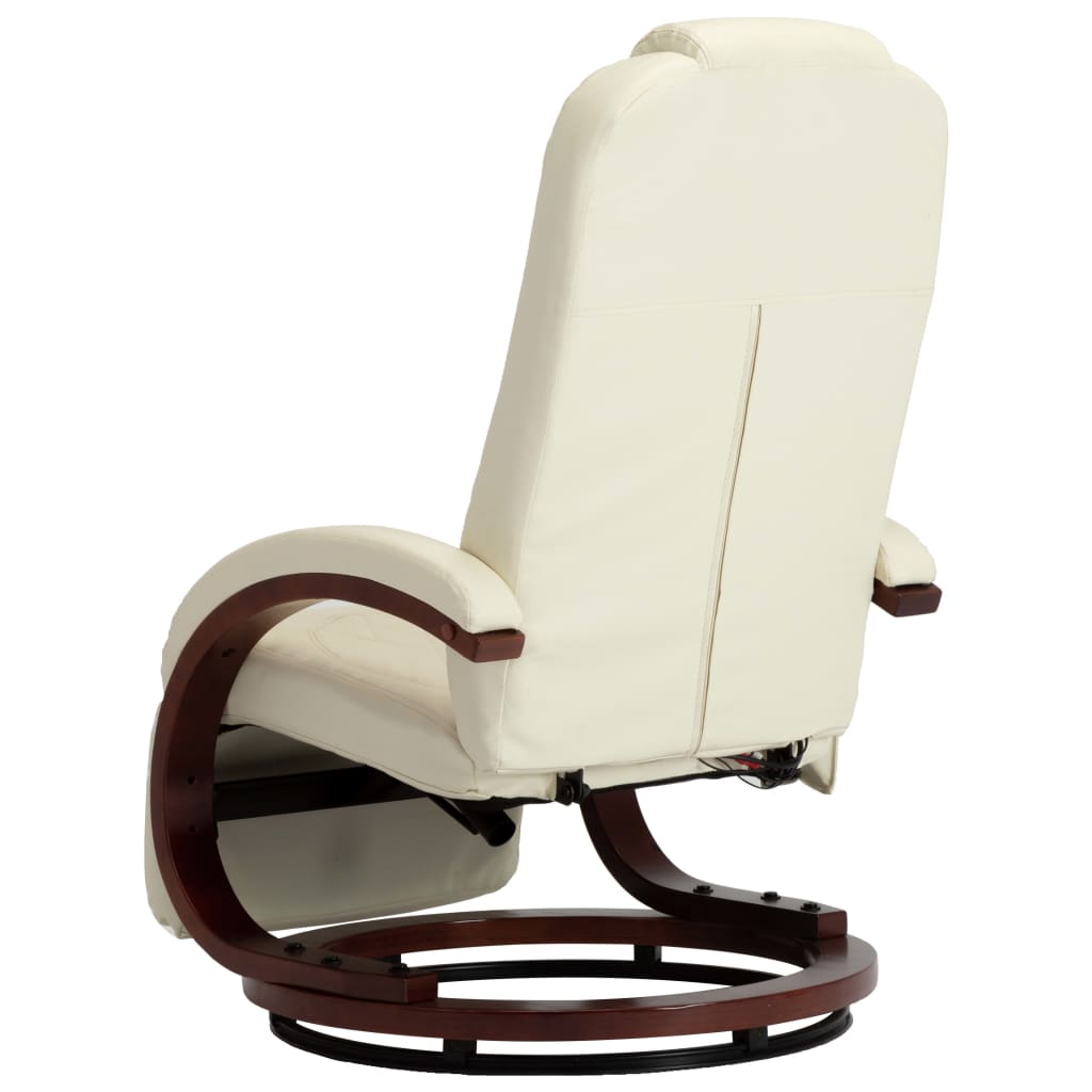 TV-Massagesessel Creme Kunstleder