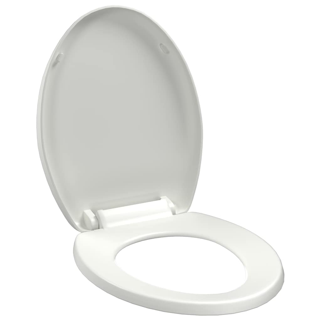 Toilettensitz mit Absenkautomatik und Quick-Release-Design Weiß