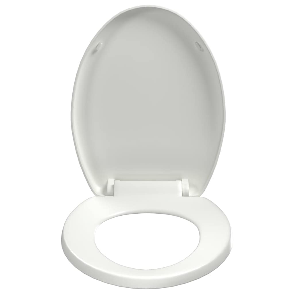 Toilettensitz mit Absenkautomatik und Quick-Release-Design Weiß