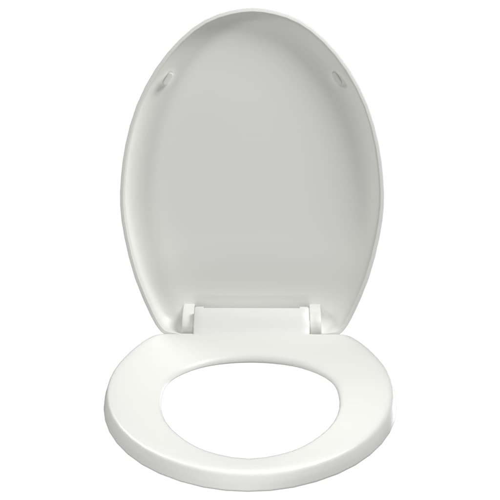 Toilettensitz mit Absenkautomatik und Quick-Release-Design Weiß