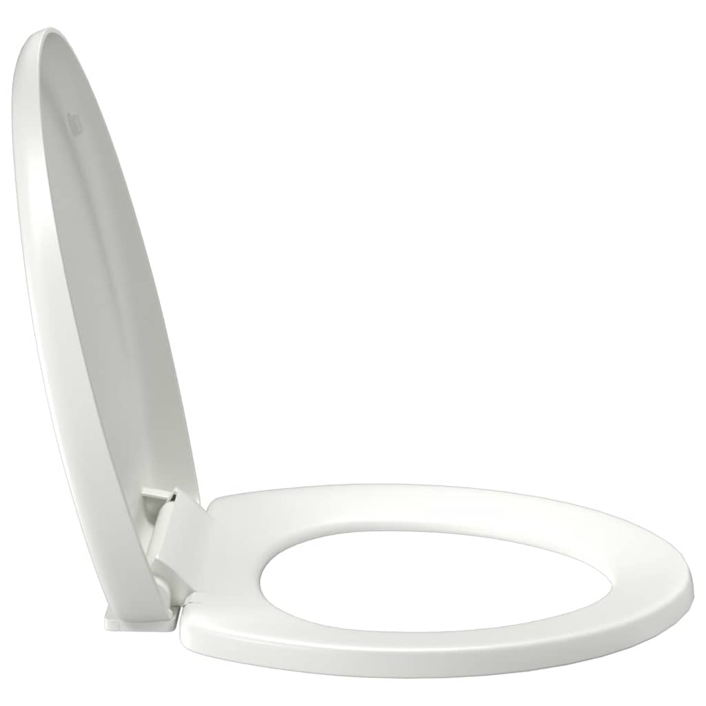 Toilettensitz mit Absenkautomatik und Quick-Release-Design Weiß
