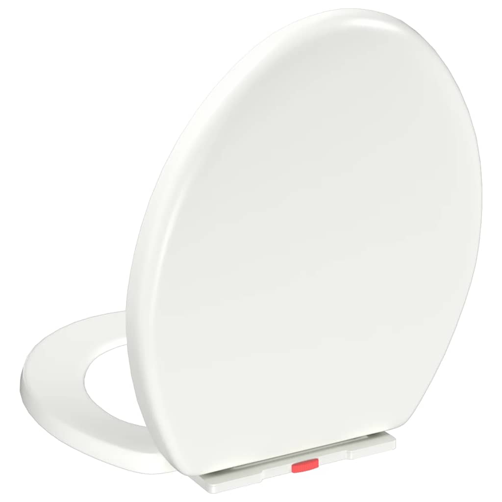 Toilettensitz mit Absenkautomatik und Quick-Release-Design Weiß