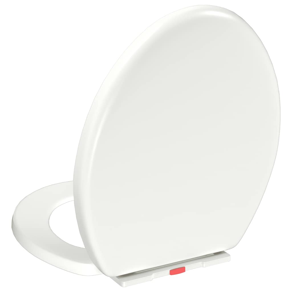 Toilettensitz mit Absenkautomatik und Quick-Release-Design Weiß