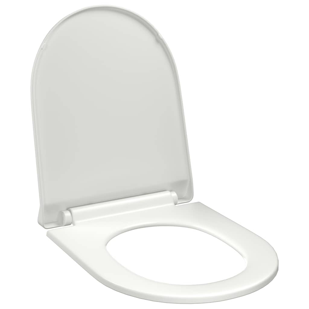 Toilettensitz mit Absenkautomatik und Quick-Release-Design Weiß
