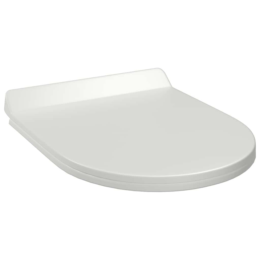 Toilettensitz mit Absenkautomatik und Quick-Release-Design Weiß