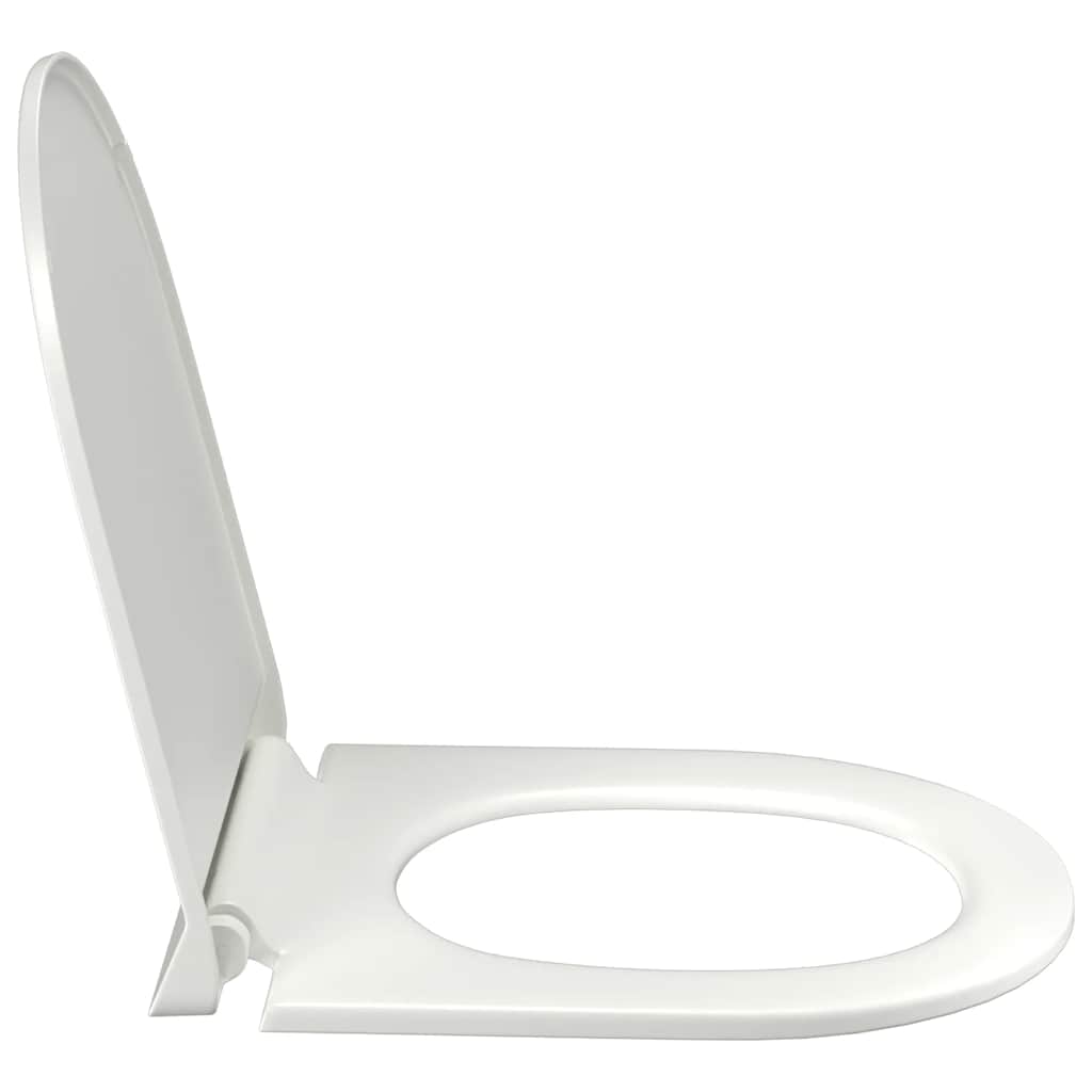 Toilettensitz mit Absenkautomatik und Quick-Release-Design Weiß