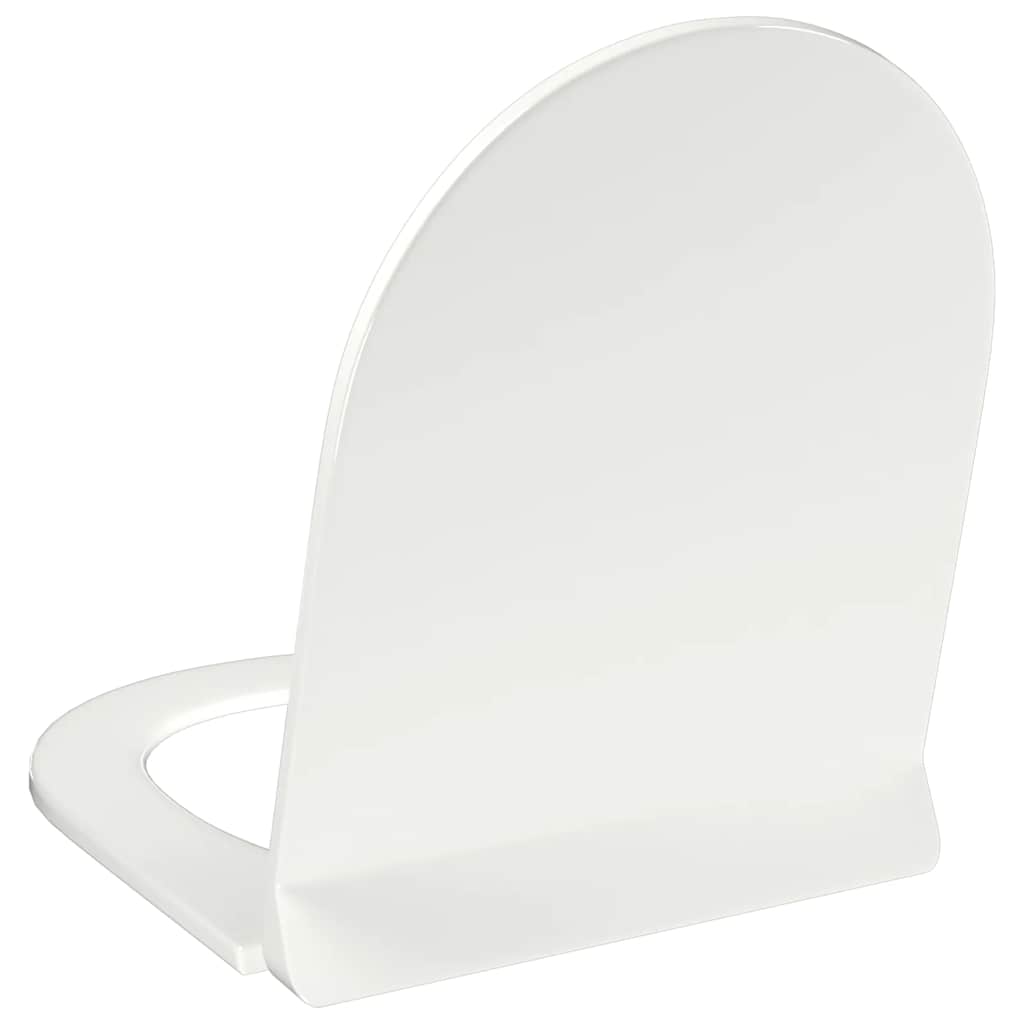 Toilettensitz mit Absenkautomatik und Quick-Release-Design Weiß