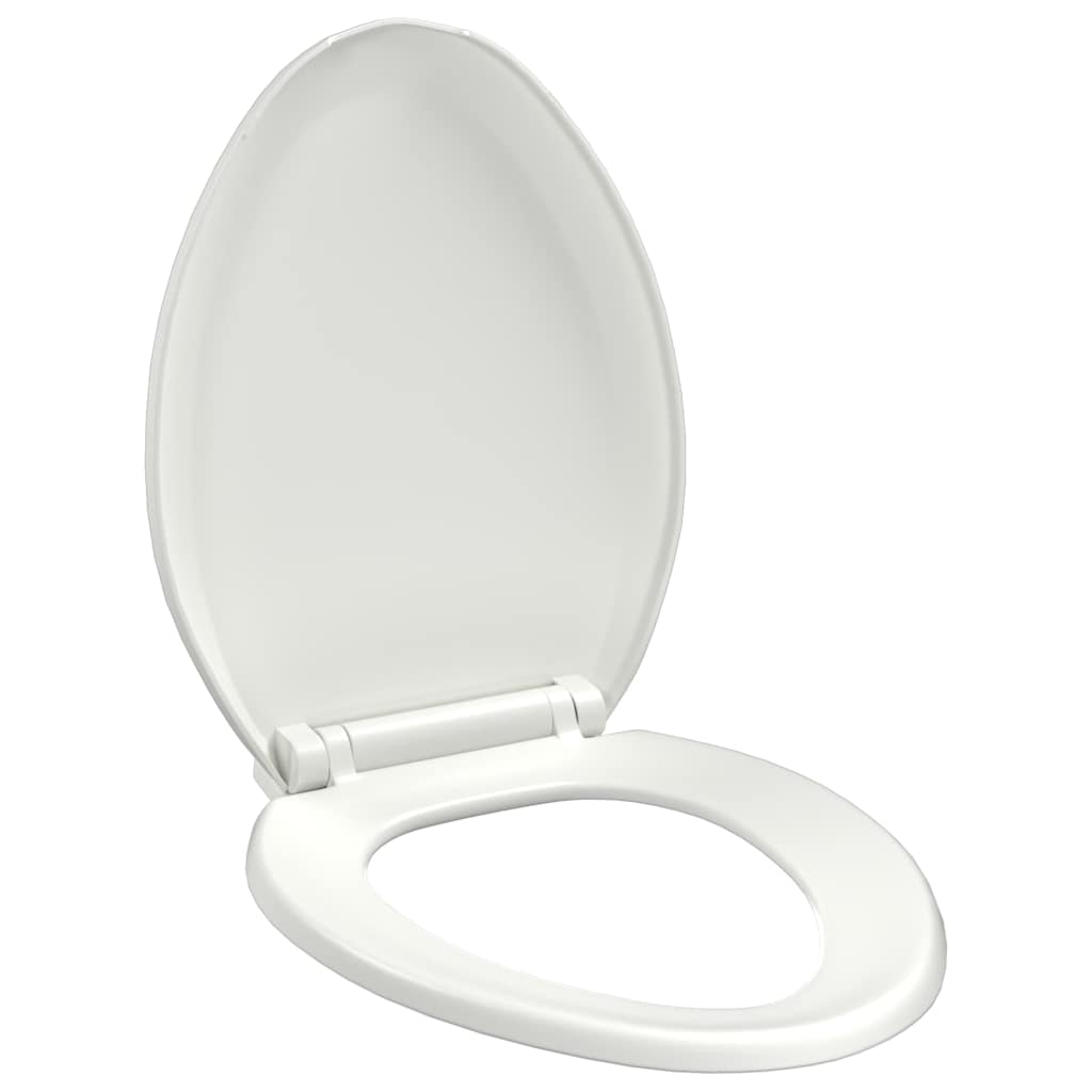 Toilettensitz mit Absenkautomatik und Quick-Release-Design Weiß