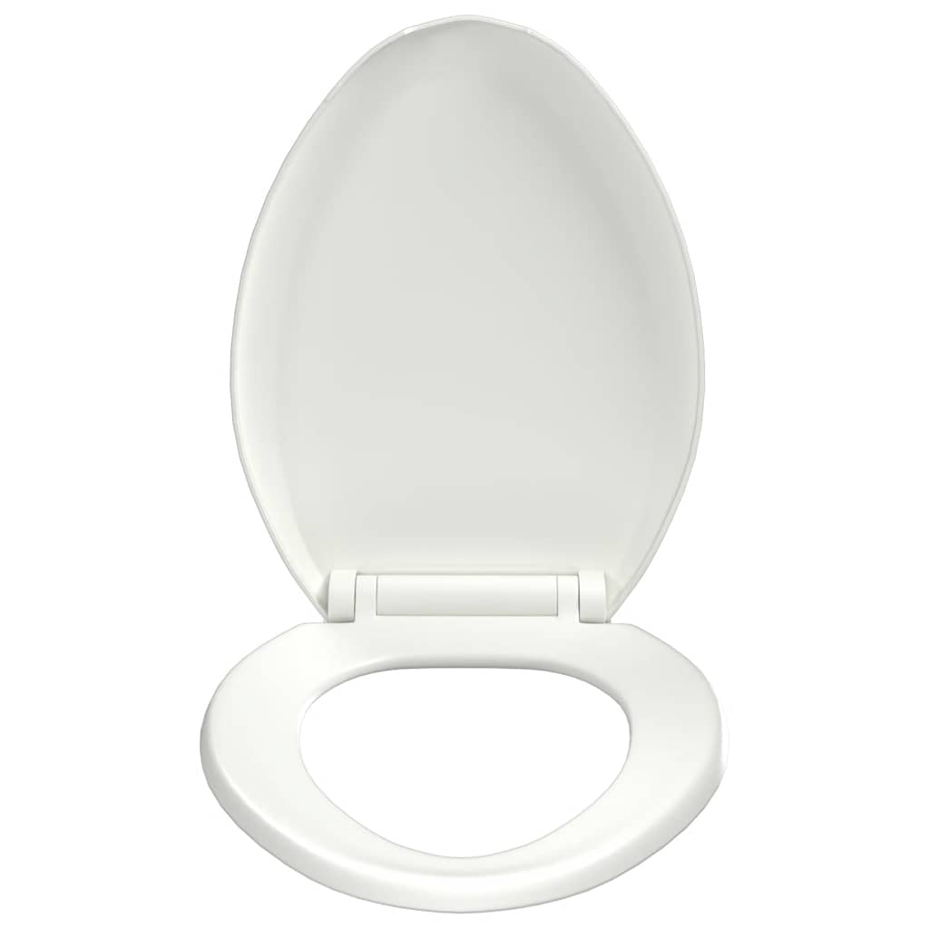 Toilettensitz mit Absenkautomatik und Quick-Release-Design Weiß