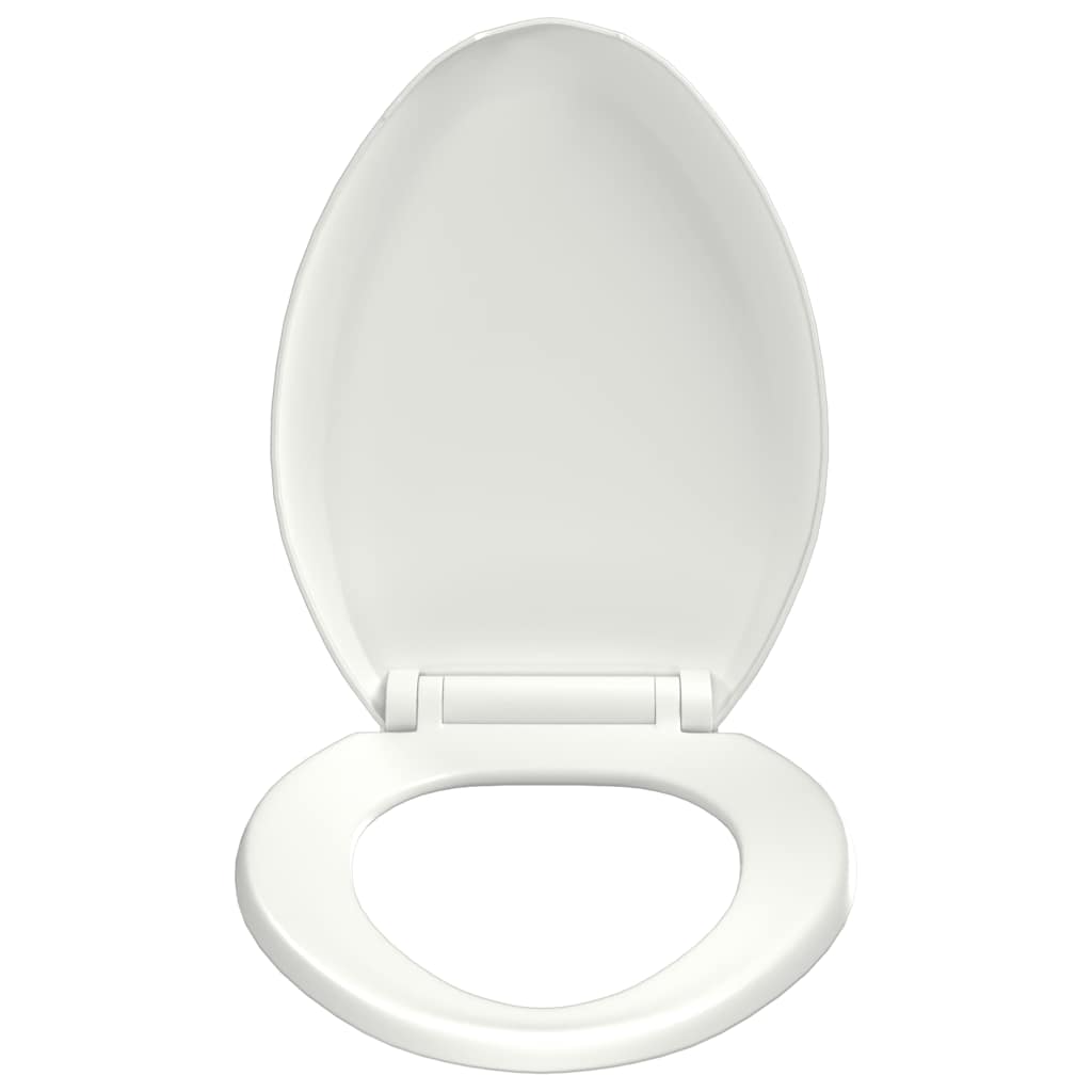 Toilettensitz mit Absenkautomatik und Quick-Release-Design Weiß