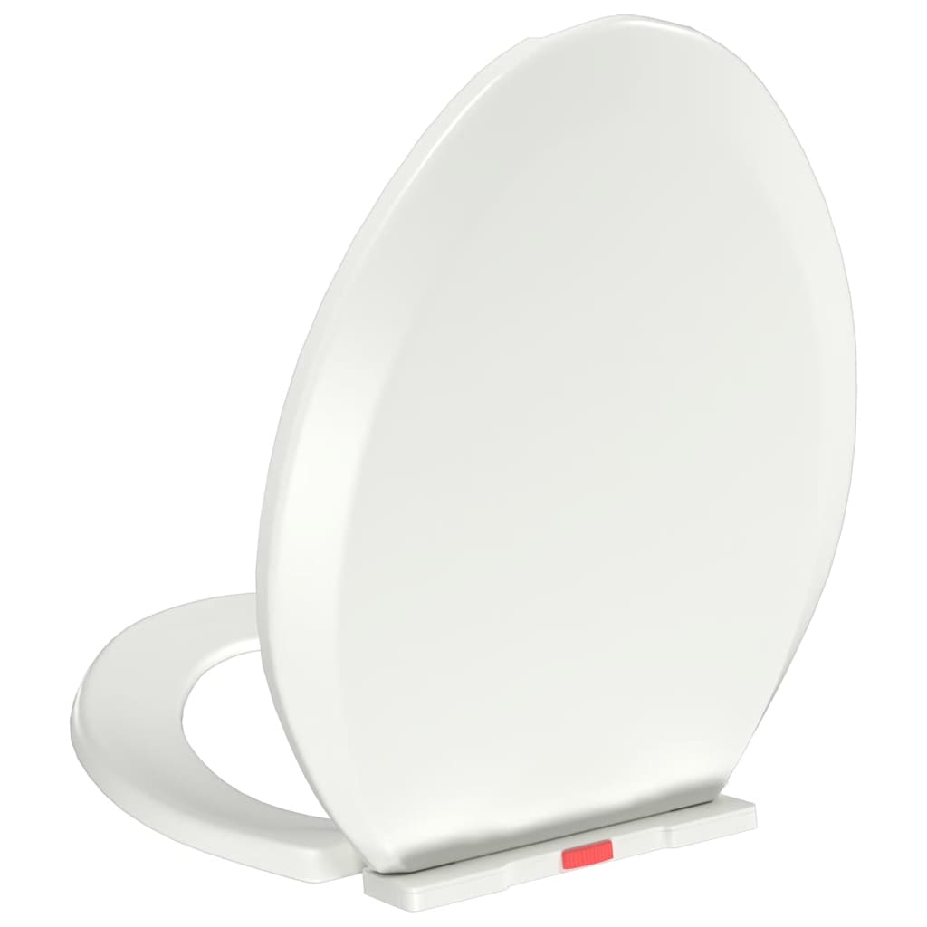 Toilettensitz mit Absenkautomatik und Quick-Release-Design Weiß
