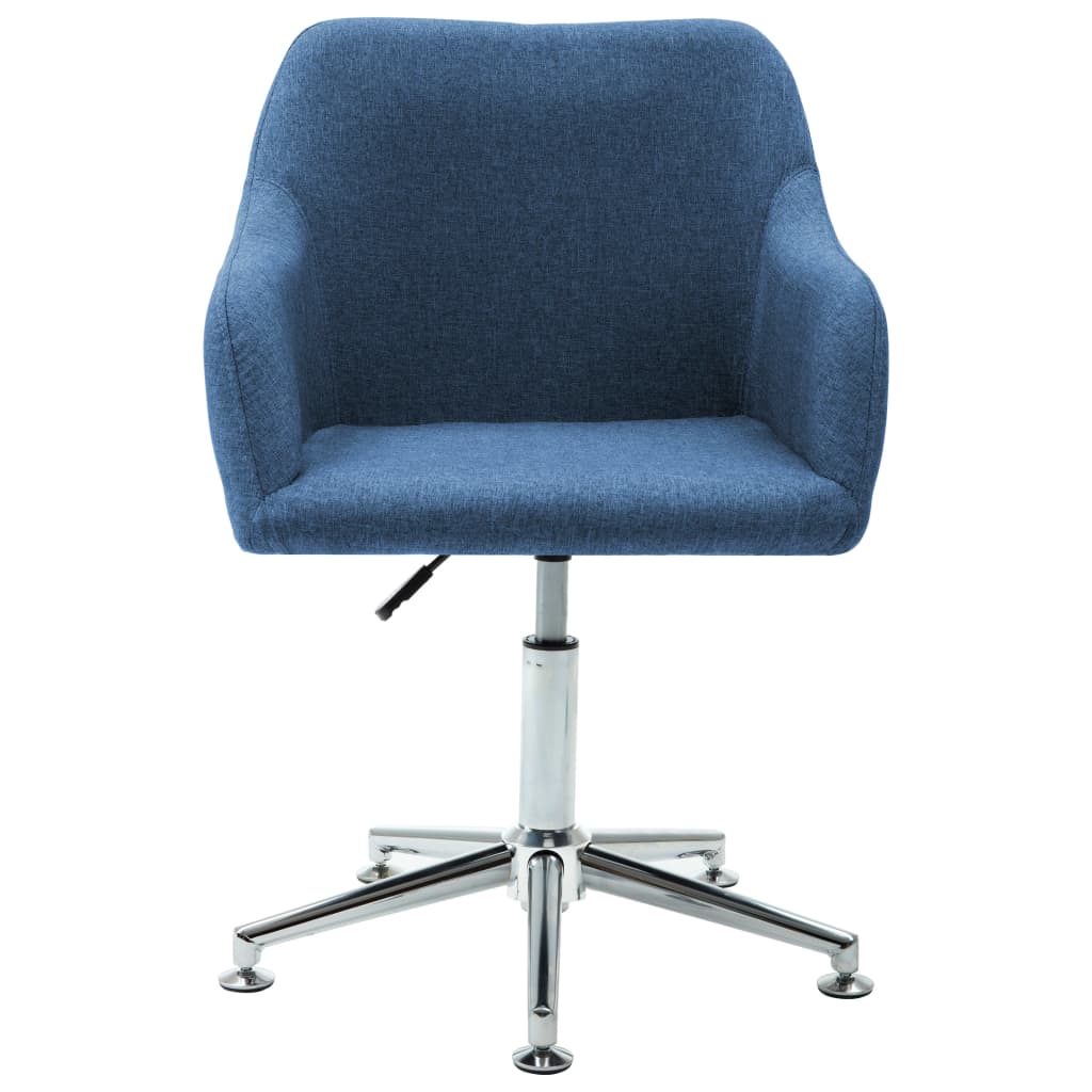 Esszimmerstühle Drehbar 2 Stk. Blau Stoff