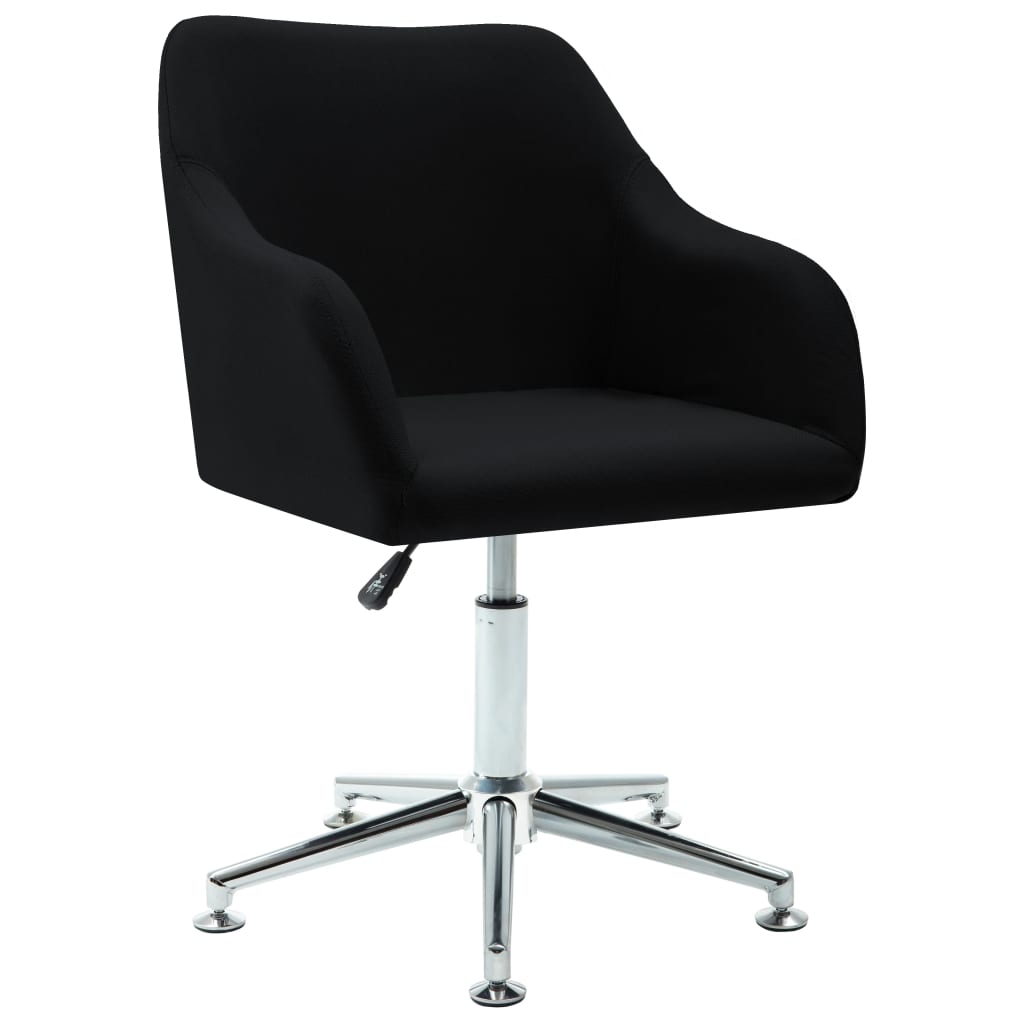 Esszimmerstühle Drehbar 2 Stk. Schwarz Stoff