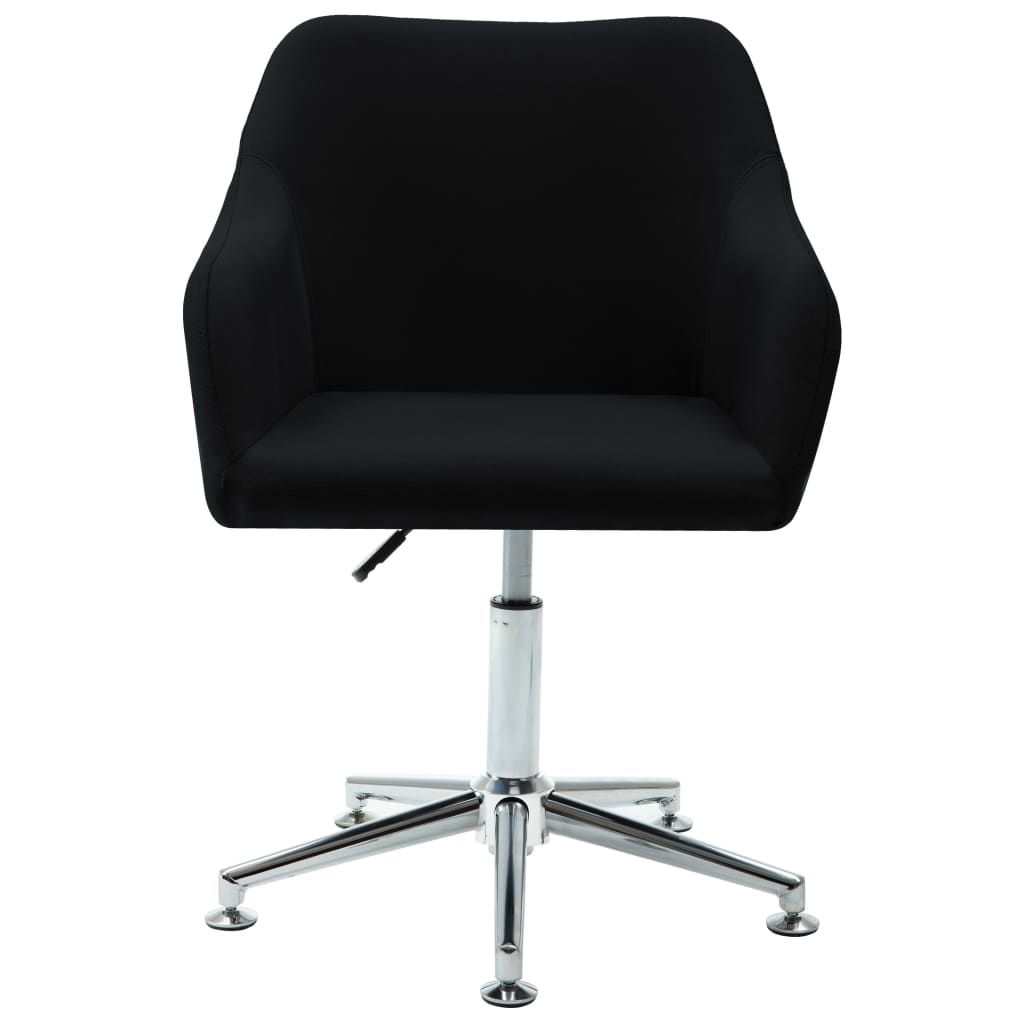 Esszimmerstühle Drehbar 2 Stk. Schwarz Stoff