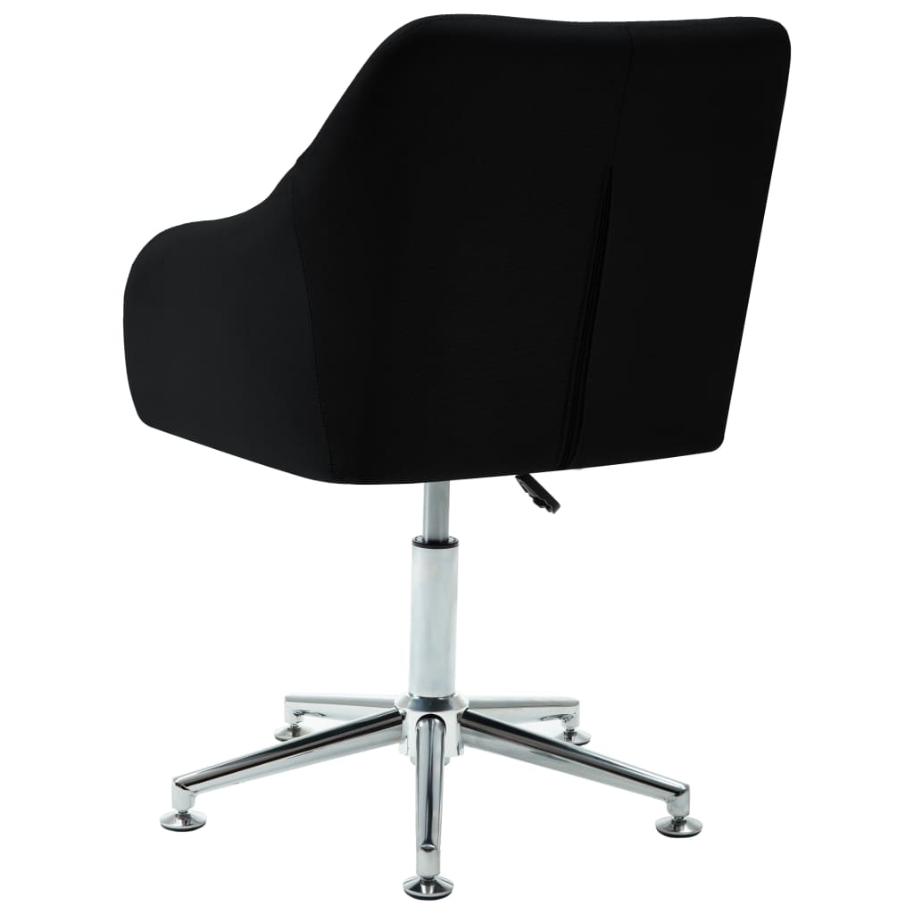 Esszimmerstühle Drehbar 2 Stk. Schwarz Stoff