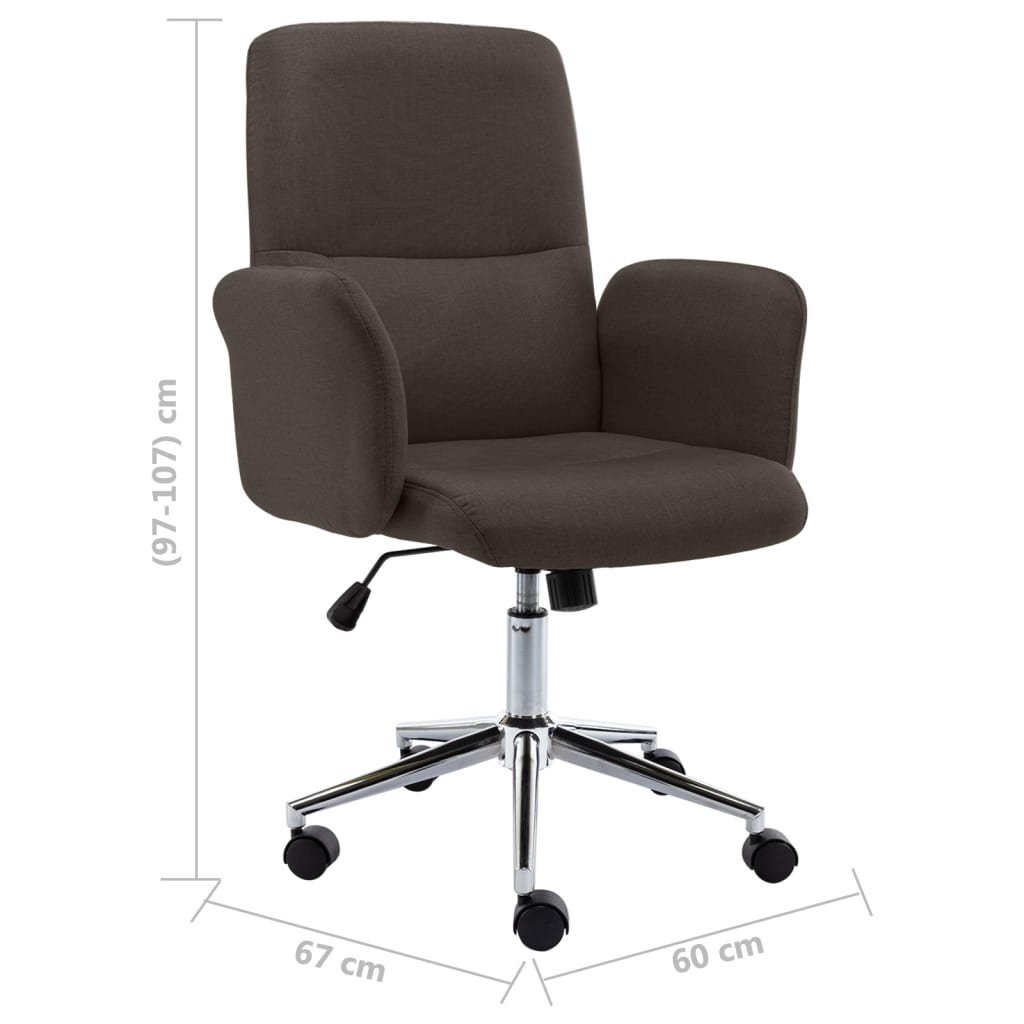 Bürostuhl Braun Stoff