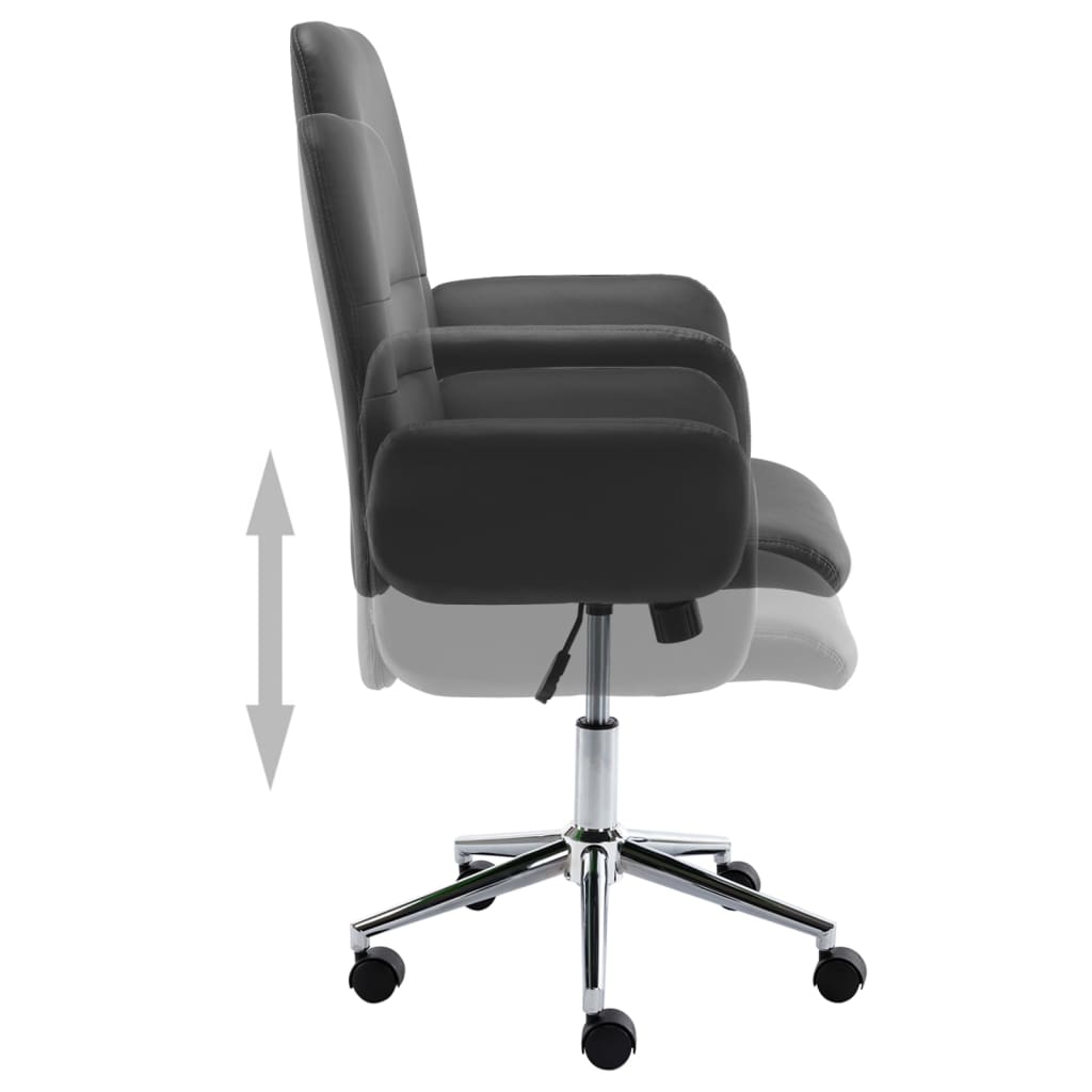 Bürostuhl Grau Kunstleder
