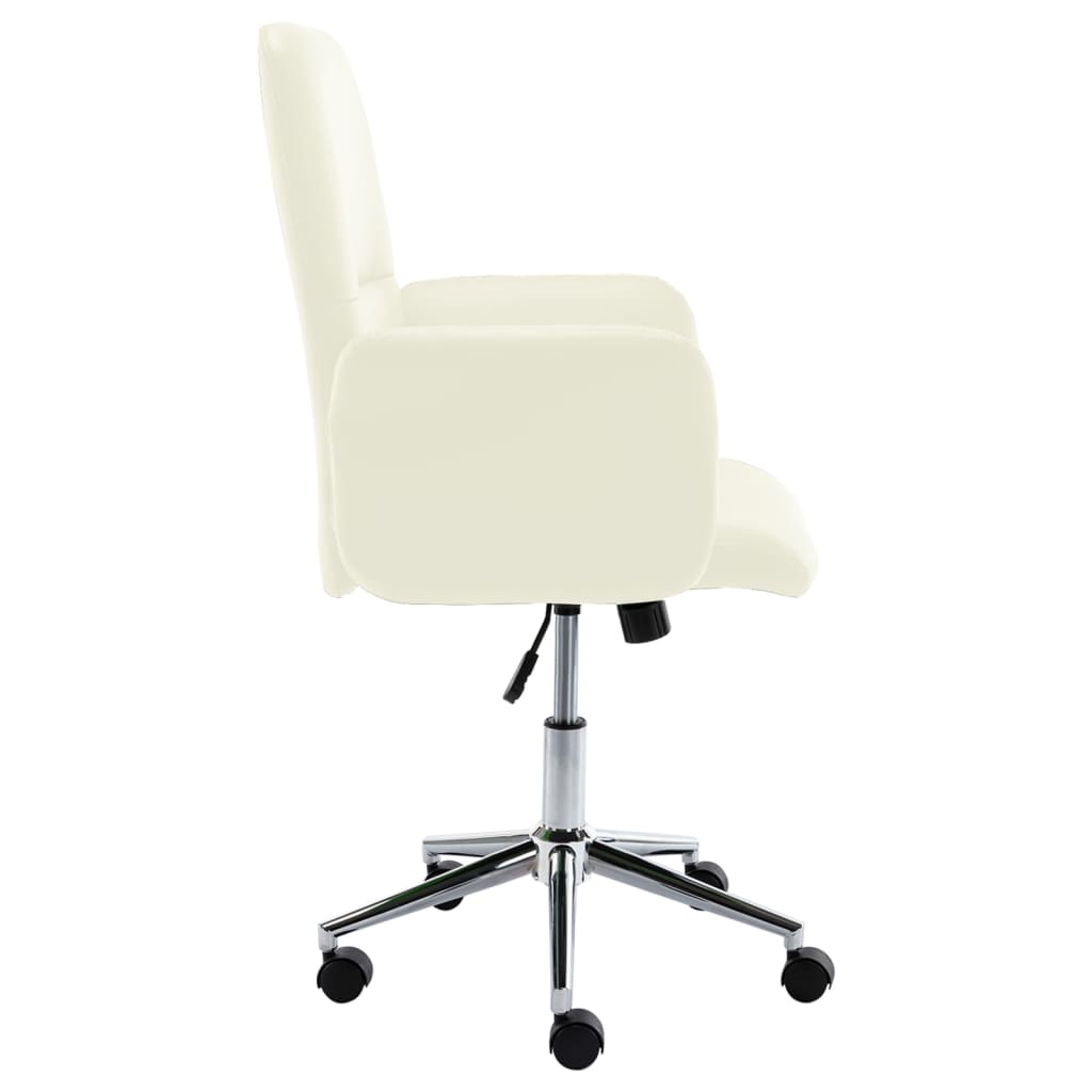 Bürostuhl Creme Kunstleder