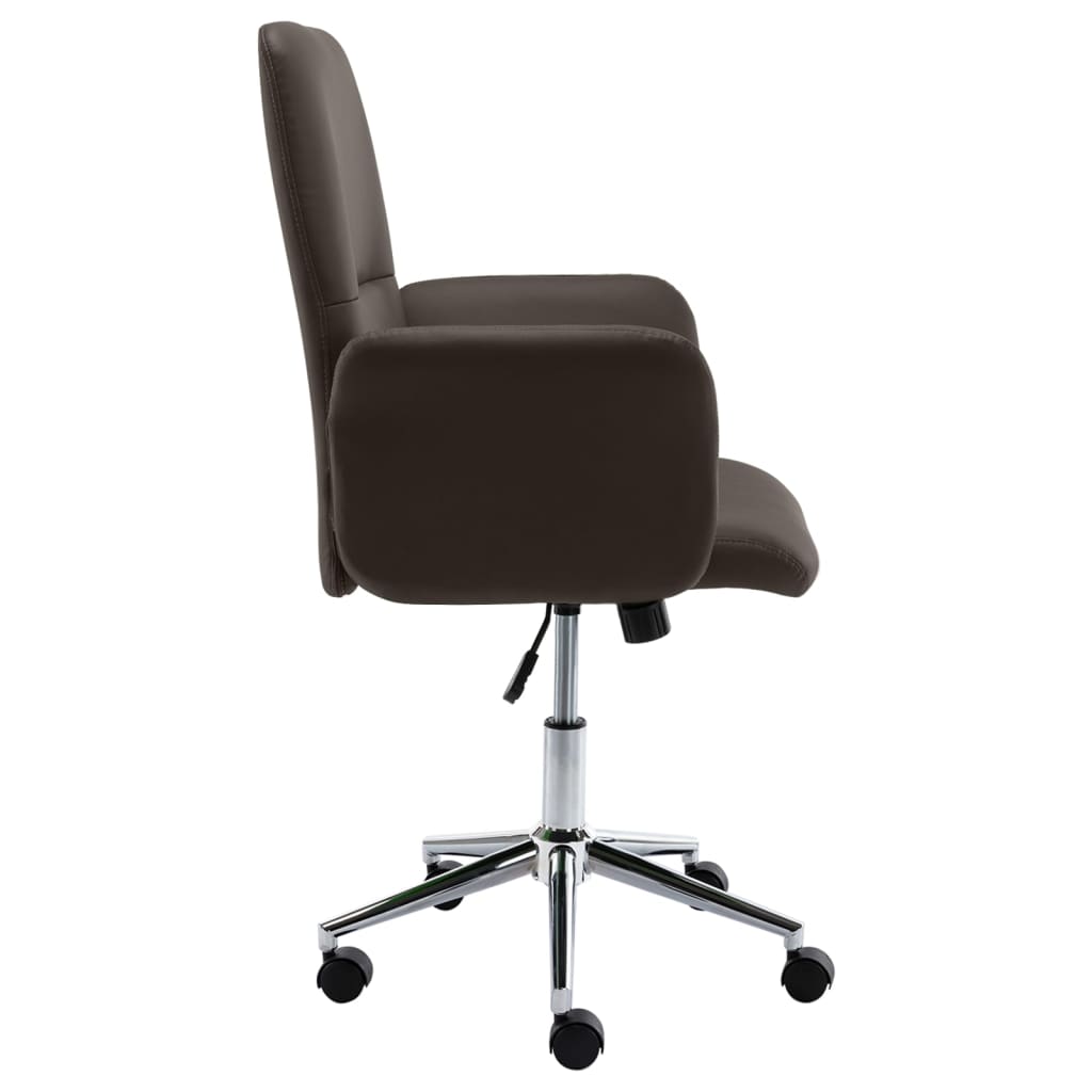Bürostuhl Braun Kunstleder