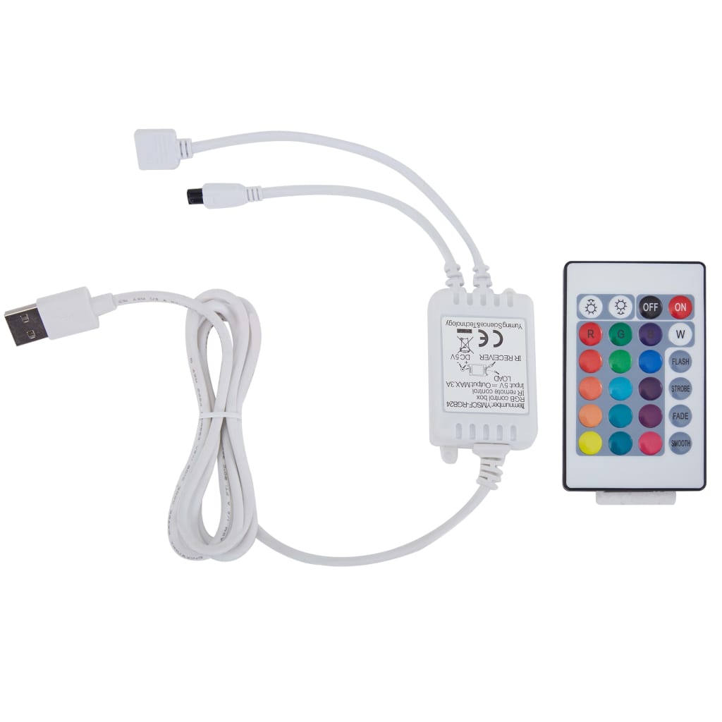 Bett mit LED-Beleuchtung ohne Matratze Schwarz 120x200 cm