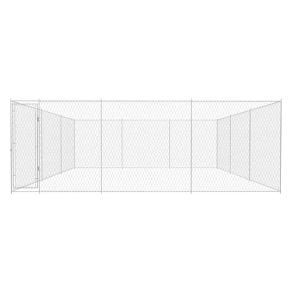 Outdoor-Hundezwinger Verzinkter Stahl 570x570x185 cm