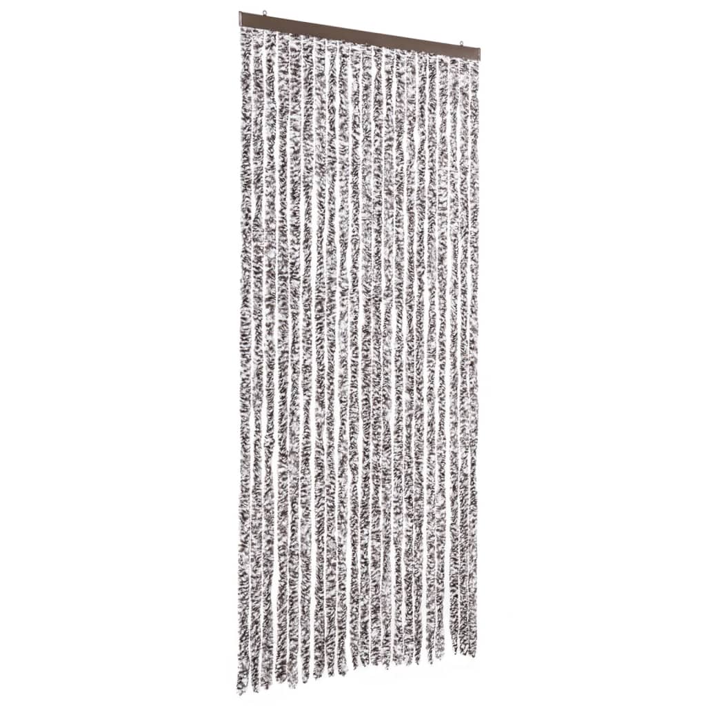 Insektenschutz-Vorhang Braun und Beige 90x220 cm Chenille