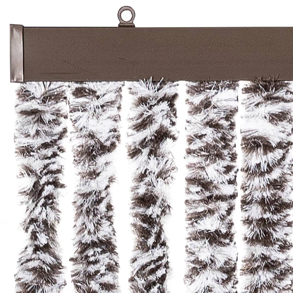 Insektenschutz-Vorhang Braun und Beige 90x220 cm Chenille