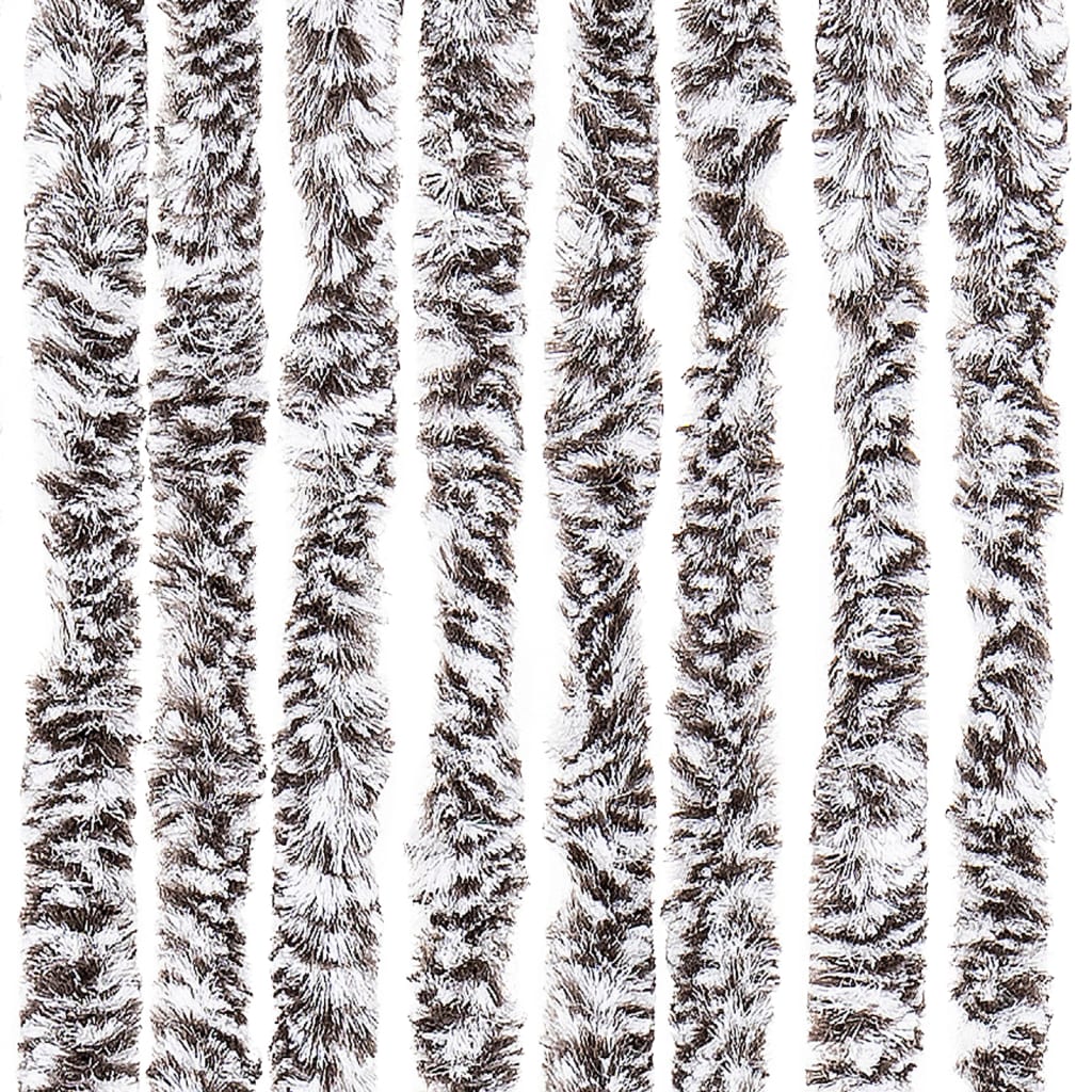 Insektenschutz-Vorhang Braun und Beige 90x220 cm Chenille