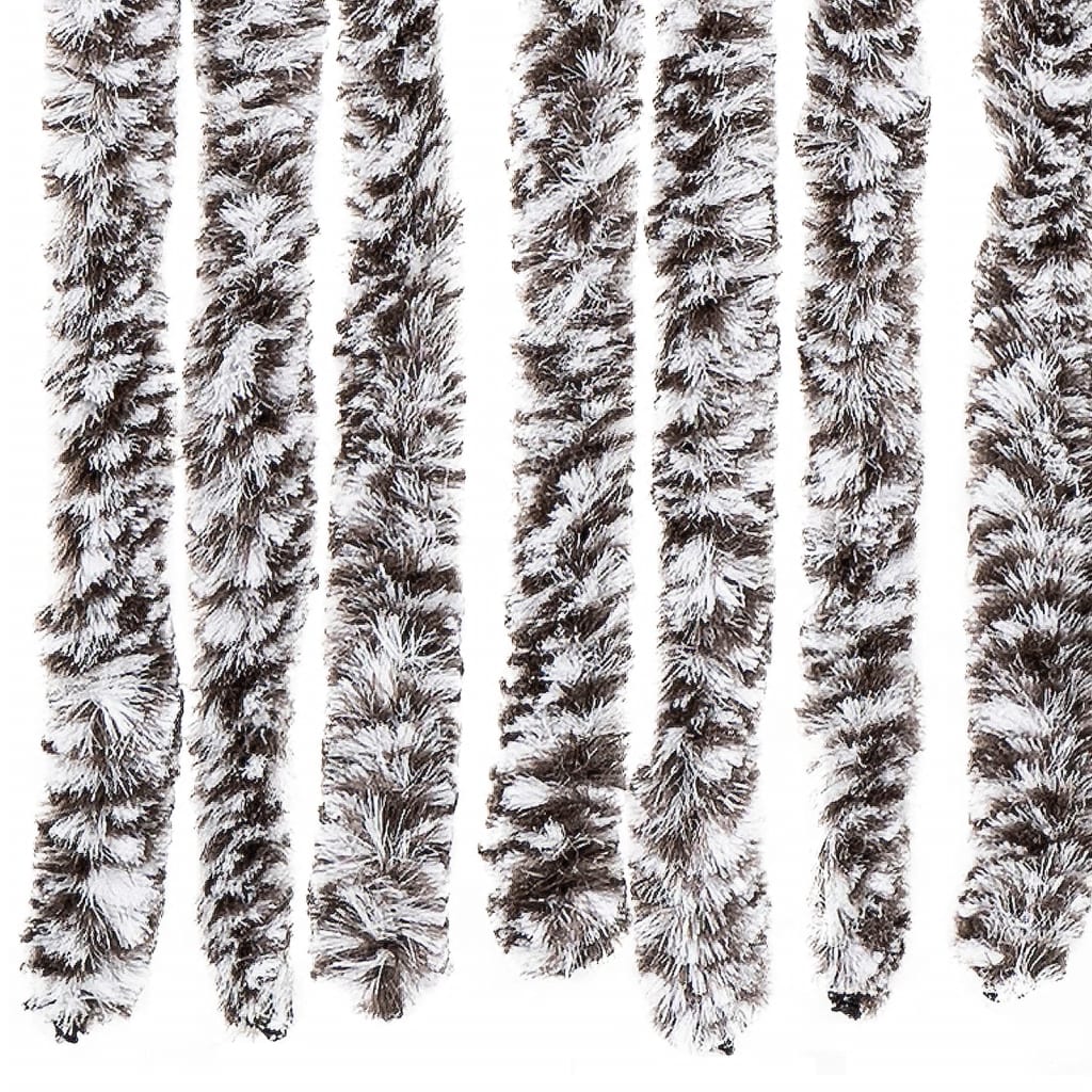 Insektenschutz-Vorhang Braun und Beige 100x220 cm Chenille