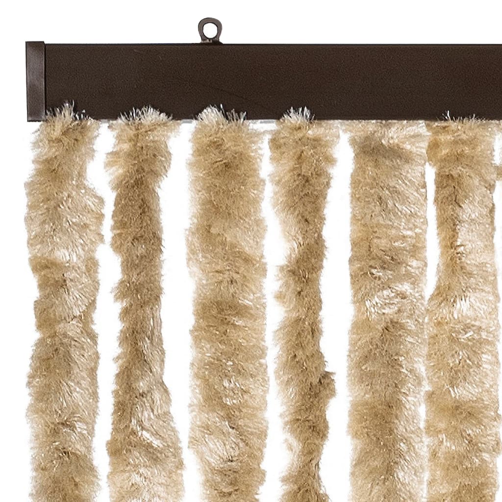 Insektenschutz-Vorhang Beige 90x220 cm Chenille