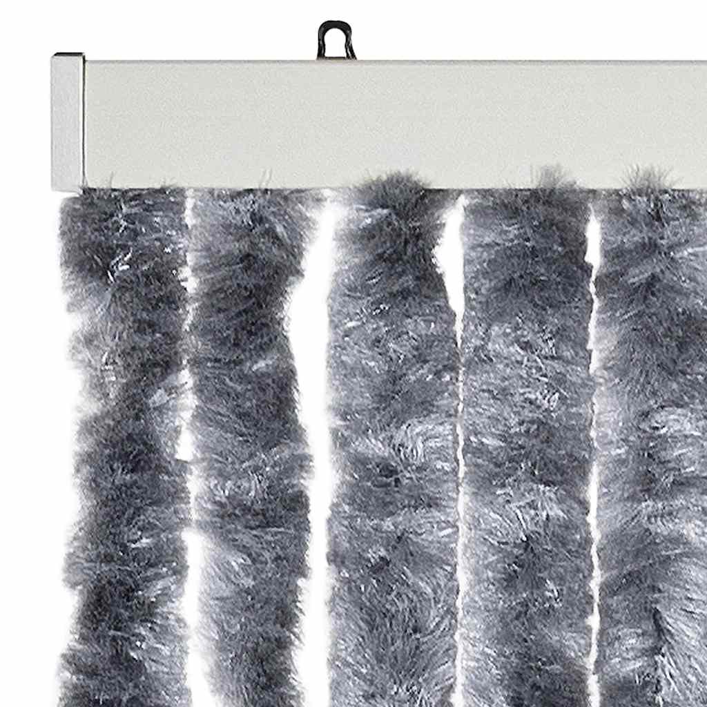 Insektenschutz-Vorhang Silbern 56x185 cm Chenille
