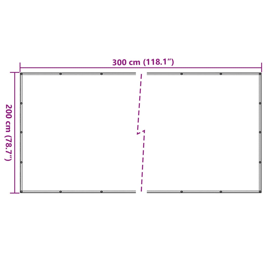Anhängernetz HDPE 2x3 m Schwarz