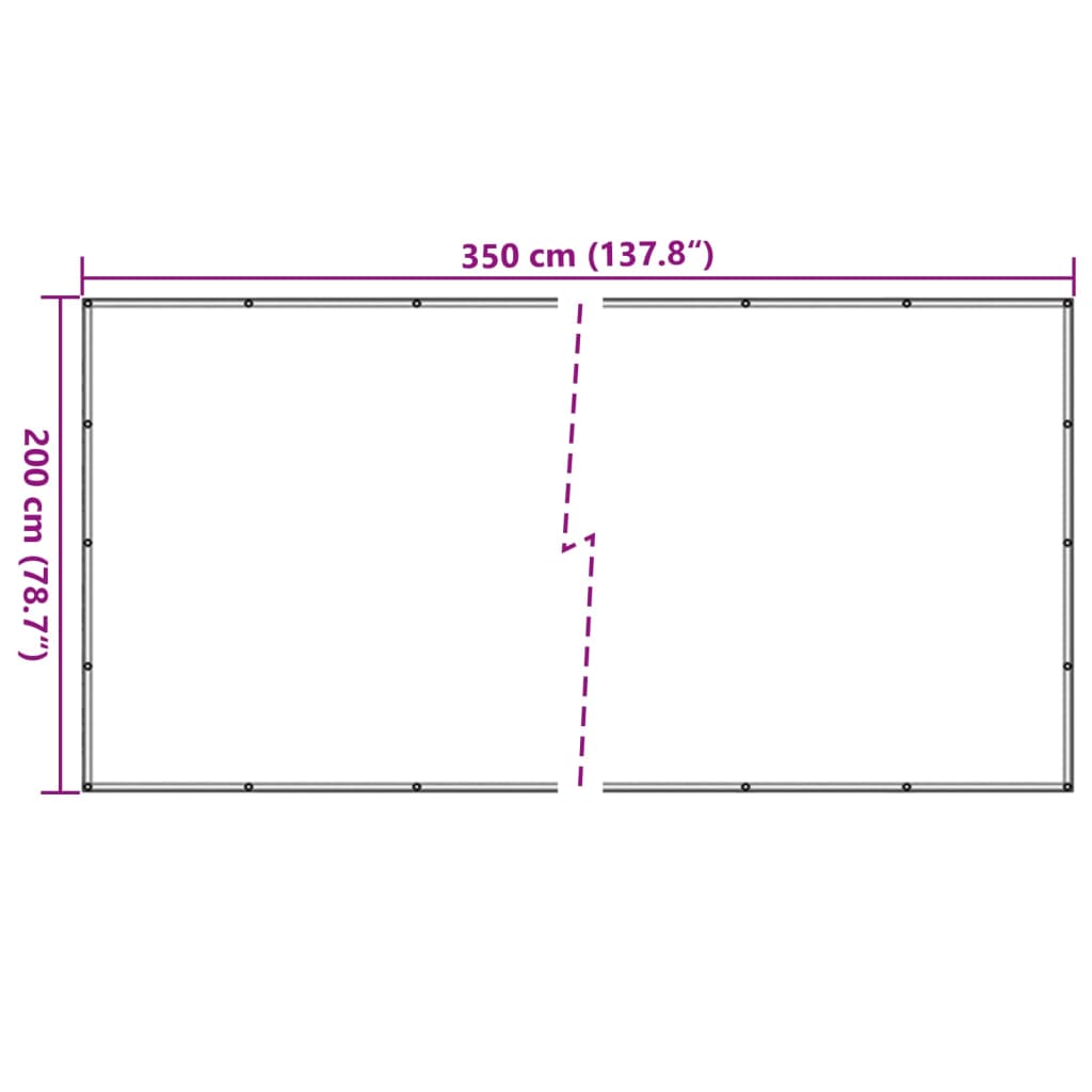 Anhängernetz HDPE 2x3,5 m Schwarz