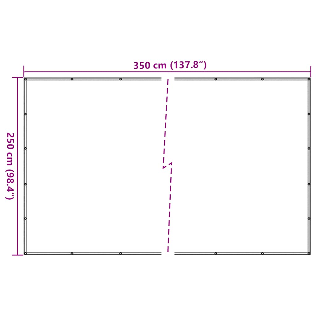 Anhängernetz HDPE 2,5x3,5 m Schwarz
