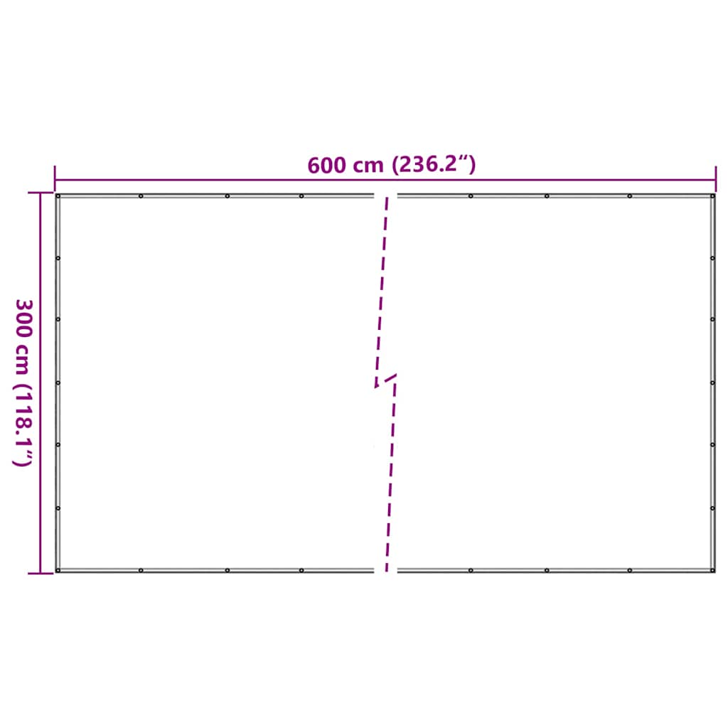 Containernetz HDPE 3 x 6 m Schwarz