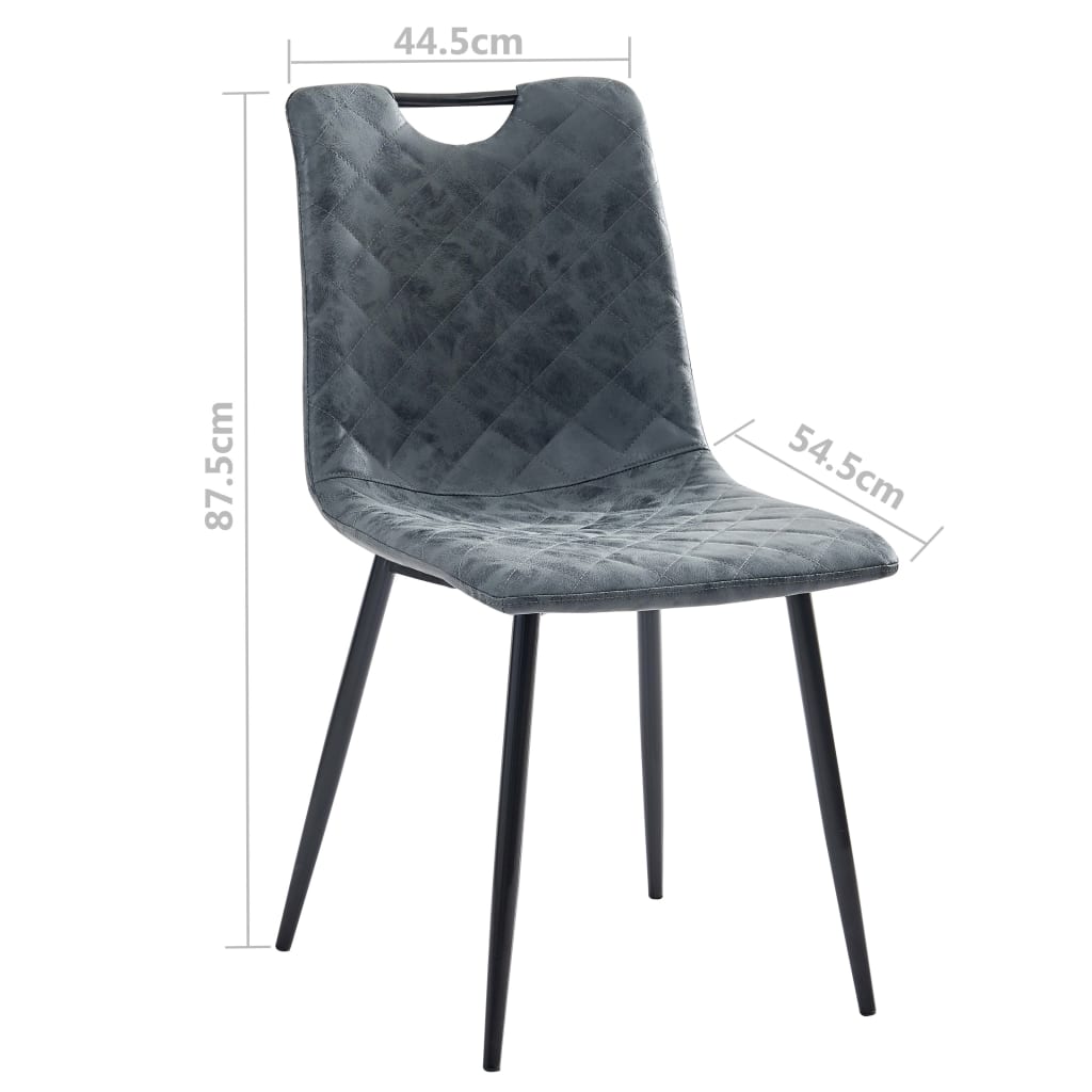 Esszimmerstühle 4 Stk. Schwarz Kunstleder