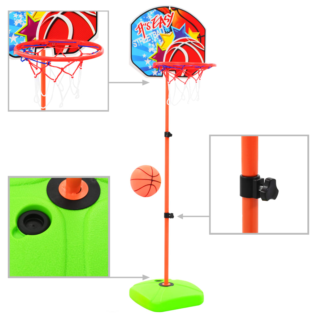 Ensemble panier et ballon de basket pour enfants