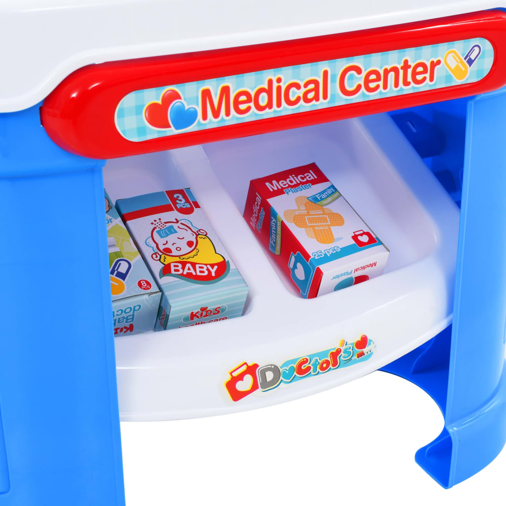 15 pièces. Coffret jeu de médecin enfant 38 x 30 x 67,5 cm