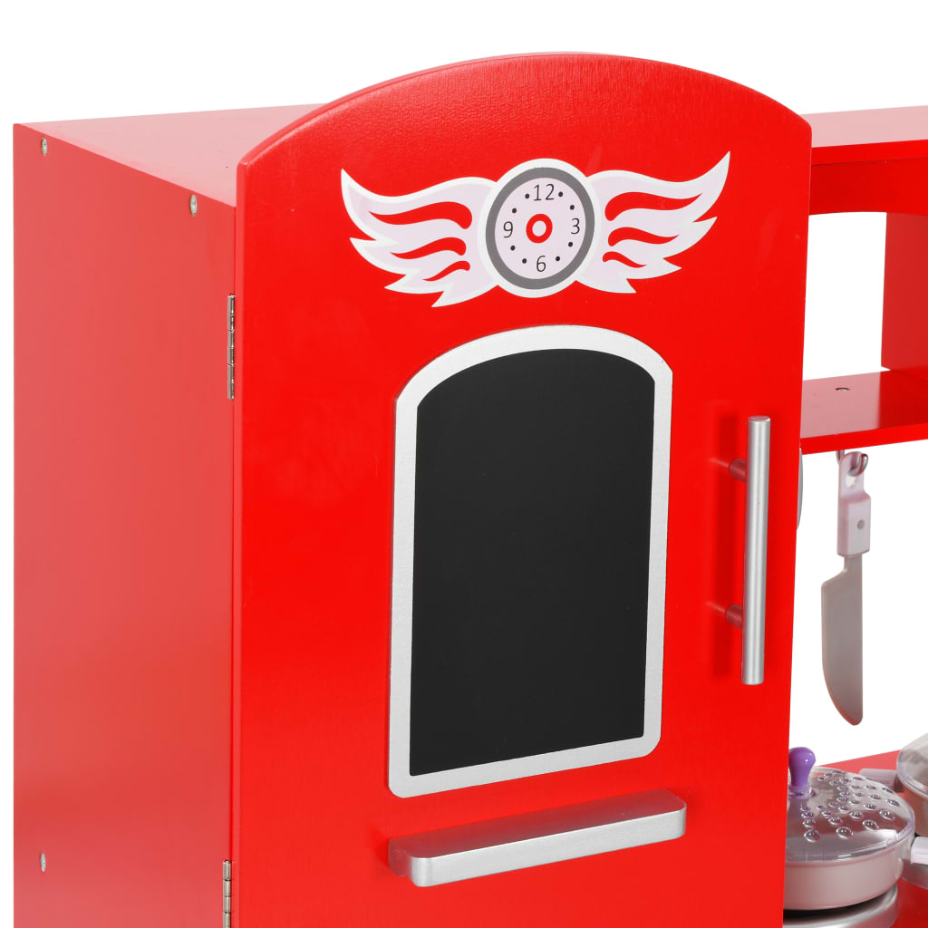 Cuisine ludique pour enfants MDF 84x31x89 cm rouge