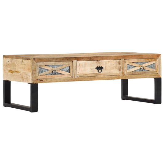 Coffee table 110 x 50 x 38 cm solid mango wood