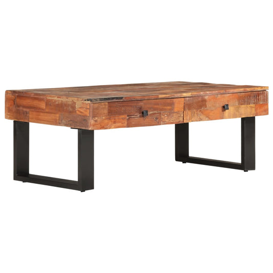 Couchtisch 110x60x40 cm Altholz Massiv