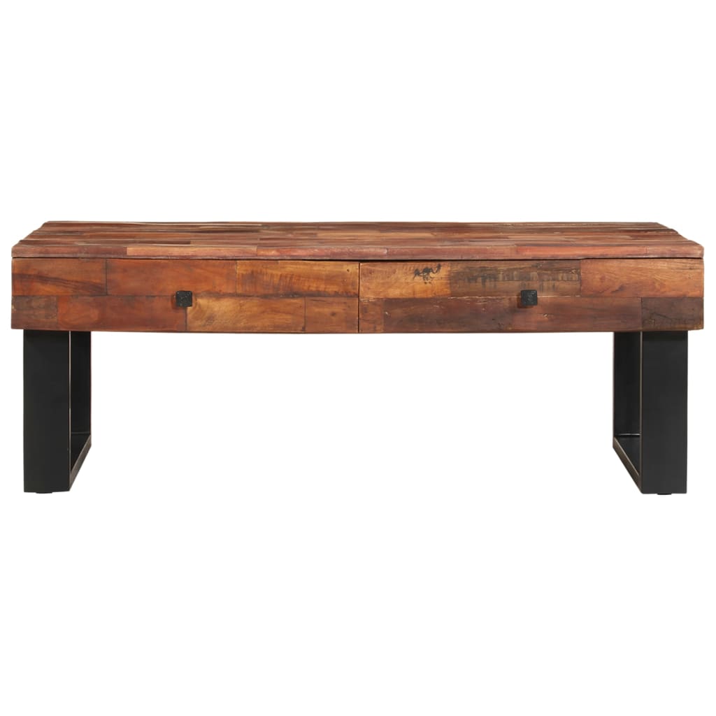 Couchtisch 110x60x40 cm Altholz Massiv