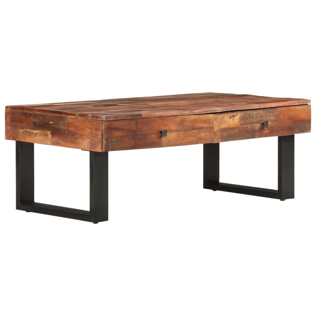 Couchtisch 110x60x40 cm Altholz Massiv
