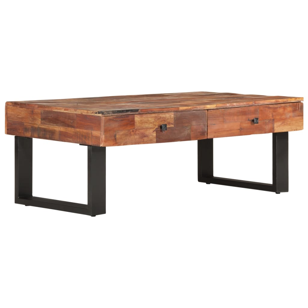 Couchtisch 110x60x40 cm Altholz Massiv