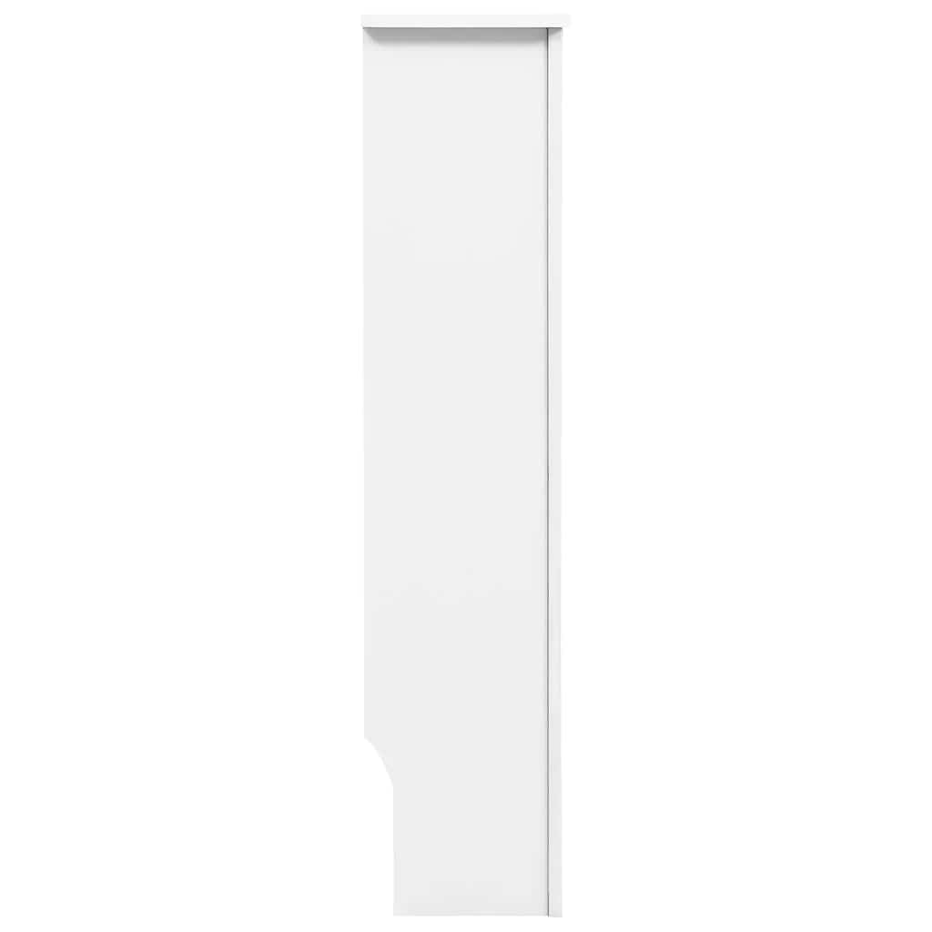 Heizkörperabdeckung Weiß 152×19×81,5 cm MDF