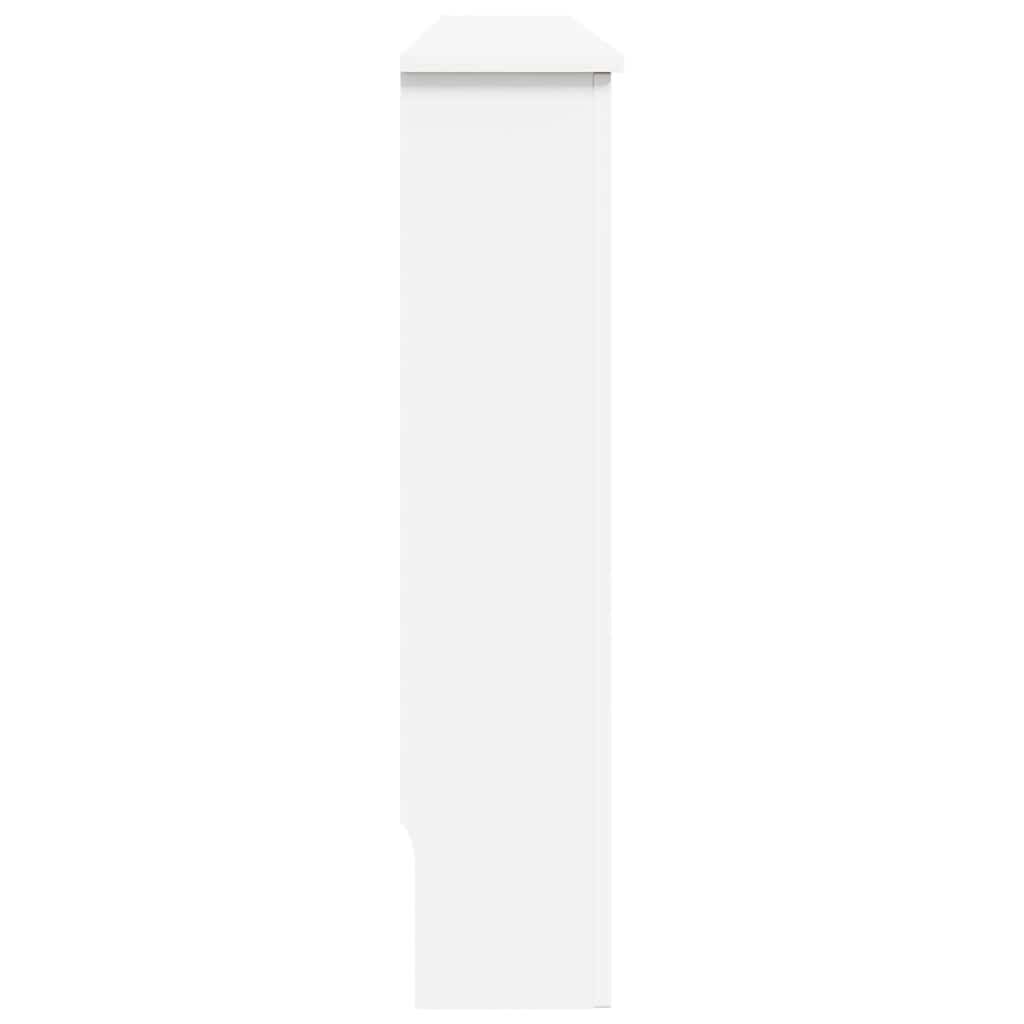 Heizkörperabdeckung Weiß 112×19×81,5 cm MDF
