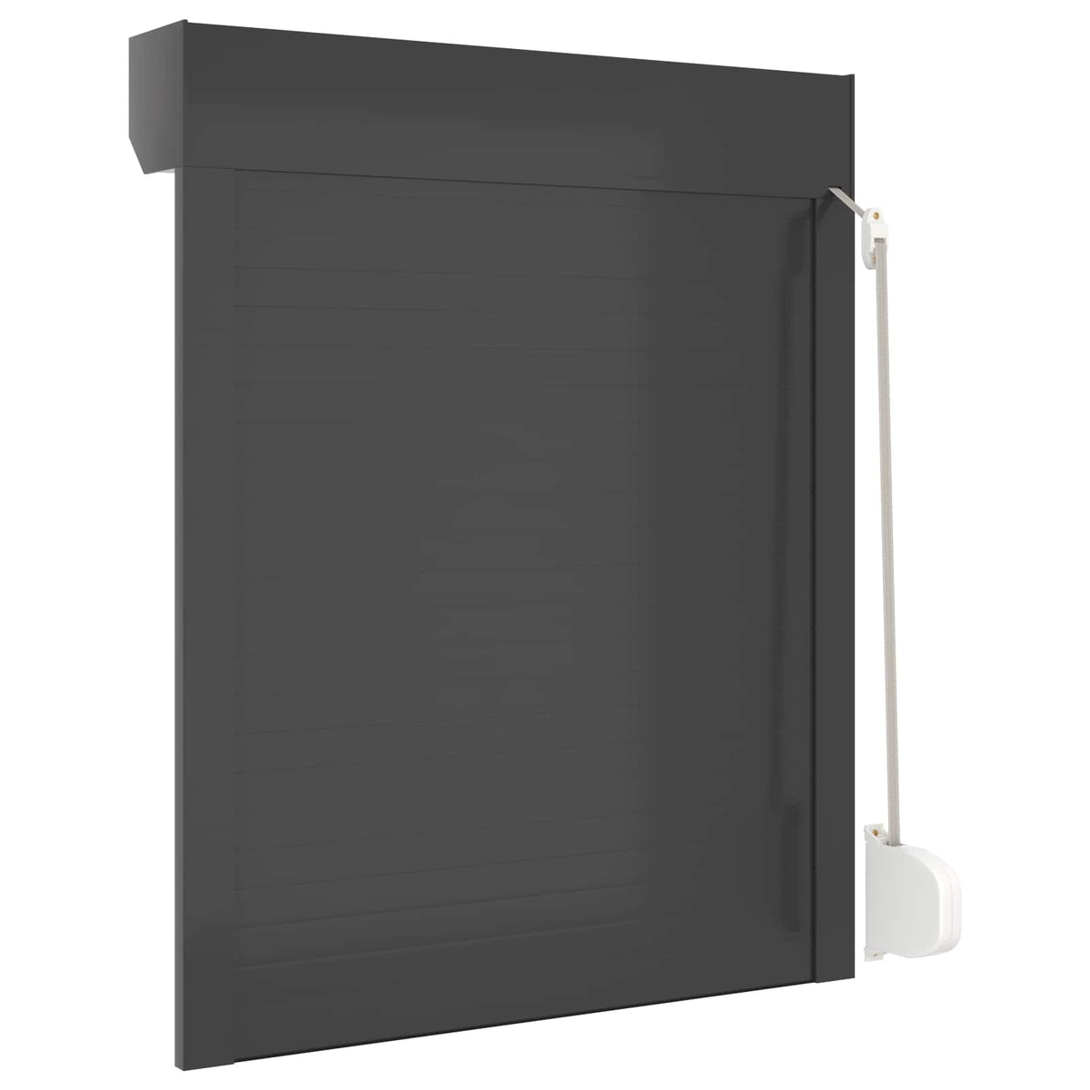 Rollladen Anthrazit 70 x 100 cm Aluminium und Polyurethan